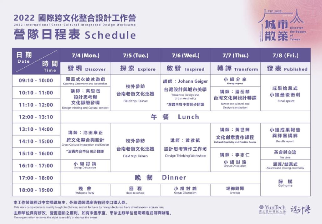 2022 ICID 跨文化整合設計工作營