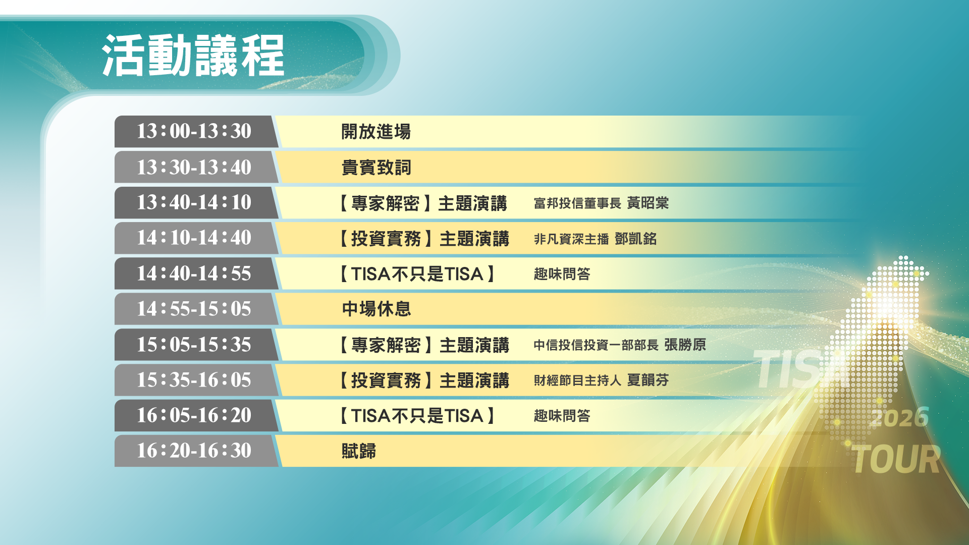 TISA全臺巡迴理財講座-2